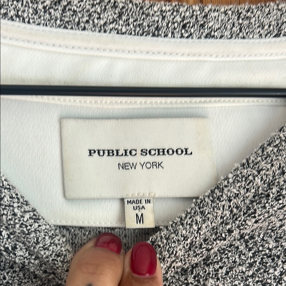 Public School Gray and White Tunic Knit - Picture 2 of 4